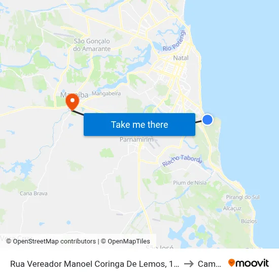 Rua Vereador Manoel Coringa De Lemos, 199 | Praça Do Cruzeiro to Campinas map