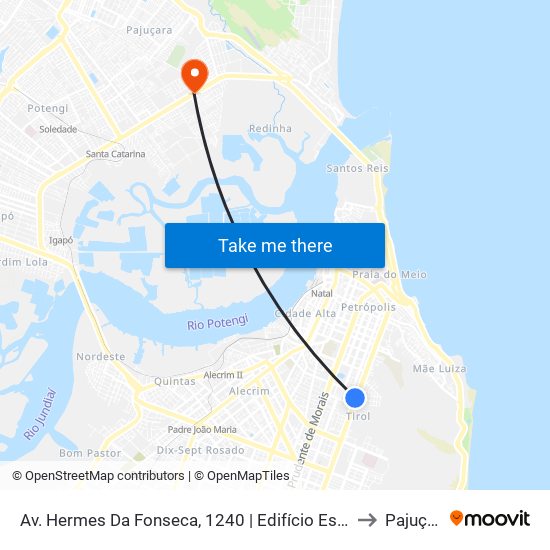 Av. Hermes Da Fonseca, 1240 | Edifício Esmeralda to Pajuçara map