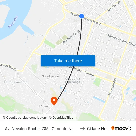 Av. Nevaldo Rocha, 785 | Cimento Nassau to Cidade Nova map
