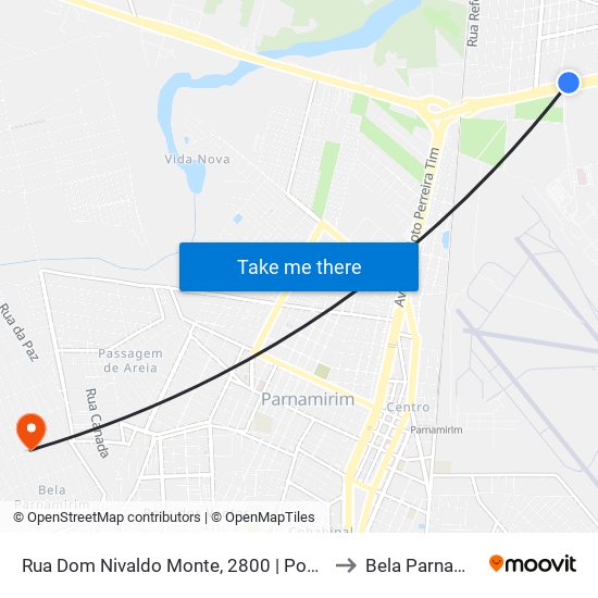 Rua Dom Nivaldo Monte, 2800 | Posto Dudu to Bela Parnamirim map