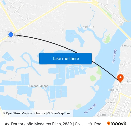 Av. Doutor João Medeiros Filho, 2839 | Comjol to Rocas map