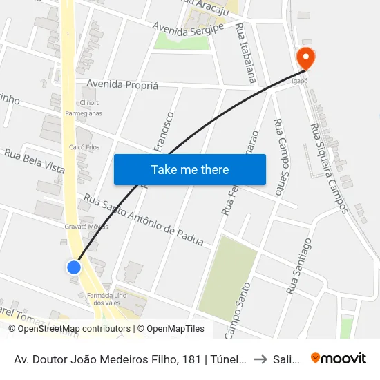Av. Doutor João Medeiros Filho, 181 | Túnel De Igapó to Salinas map
