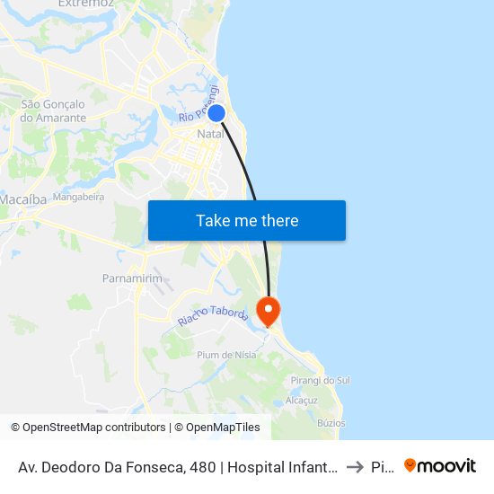 Av. Deodoro Da Fonseca, 480 | Hospital Infantil Varela Santiago to Pium map