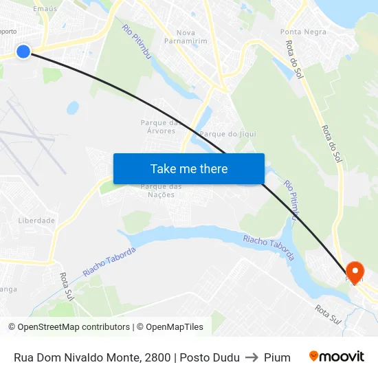 Rua Dom Nivaldo Monte, 2800 | Posto Dudu to Pium map