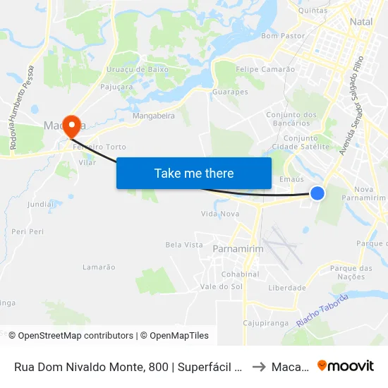 Rua Dom Nivaldo Monte, 800 | Superfácil Atacado to Macaíba map