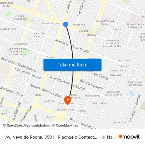 Av. Nevaldo Rocha, 3501 | Riachuelo Contact Center to Natal map