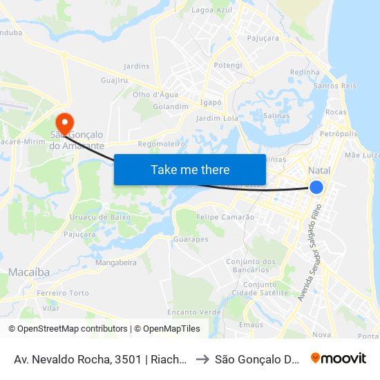 Av. Nevaldo Rocha, 3501 | Riachuelo Contact Center to São Gonçalo Do Amarante map