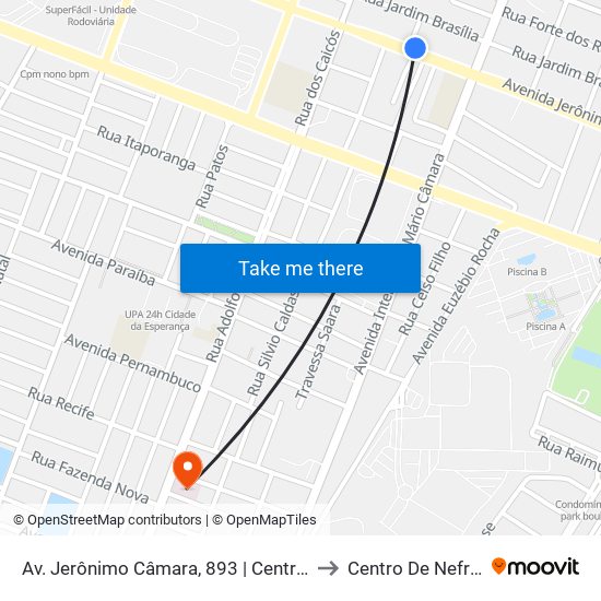 Av. Jerônimo Câmara, 893 | Centro Educacional De Nazaré (Cen) to Centro De Nefrologia De Natal map