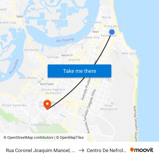 Rua Coronel Joaquim Manoel, 625 | Harmony Center to Centro De Nefrologia De Natal map