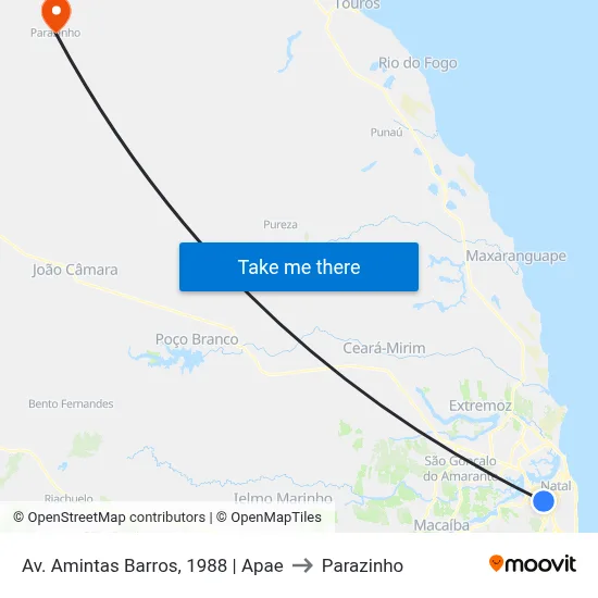Av. Amintas Barros, 1988 | Apae to Parazinho map