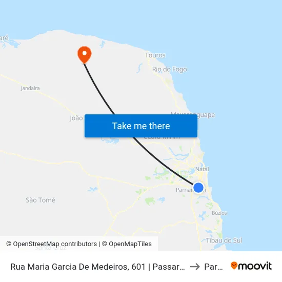 Rua Maria Garcia De Medeiros, 601 | Passarela De Emaús / Superfácil Atacado to Parazinho map