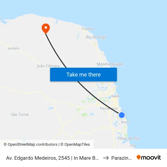 Av. Edgardo Medeiros, 2545 | In Mare Bali to Parazinho map