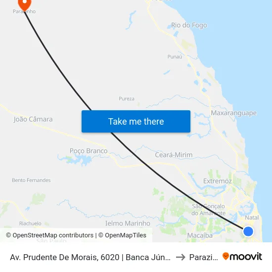 Av. Prudente De Morais, 6020 | Banca Júnior Figurinhas to Parazinho map