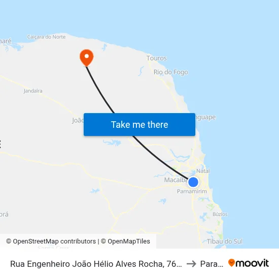 Rua Engenheiro João Hélio Alves Rocha, 76 | Expansivo Colégio E Curso to Parazinho map