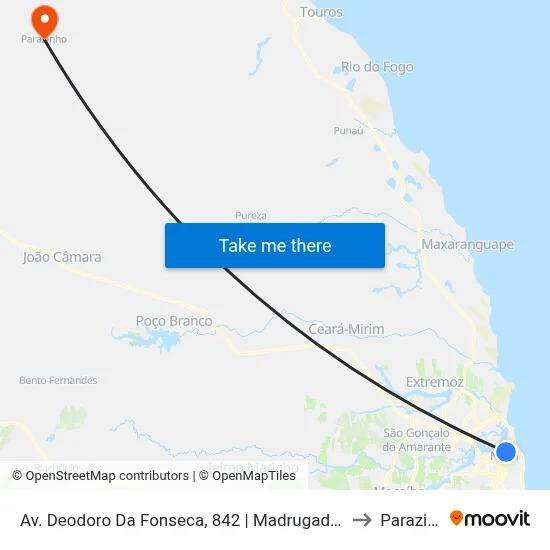 Av. Deodoro Da Fonseca, 842 | Madrugadão Lanches to Parazinho map