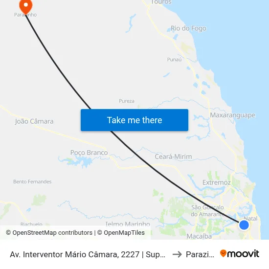 Av. Interventor Mário Câmara, 2227 | Super Show Bis to Parazinho map