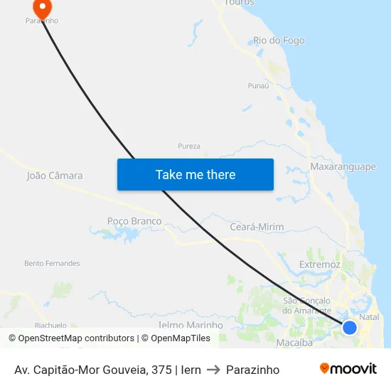 Av. Capitão-Mor Gouveia, 375 | Iern to Parazinho map
