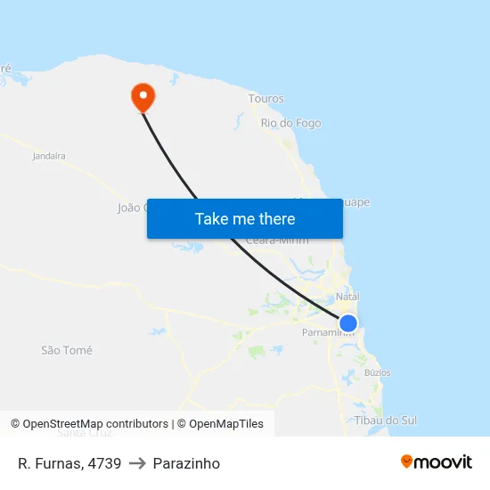 R. Furnas, 4739 to Parazinho map