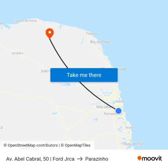 Av. Abel Cabral, 50 | Ford Jrca to Parazinho map