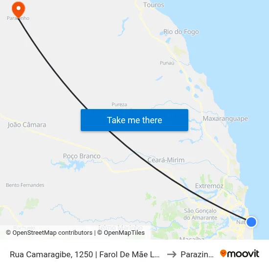 Rua Camaragibe, 1250 | Farol De Mãe Luiza to Parazinho map