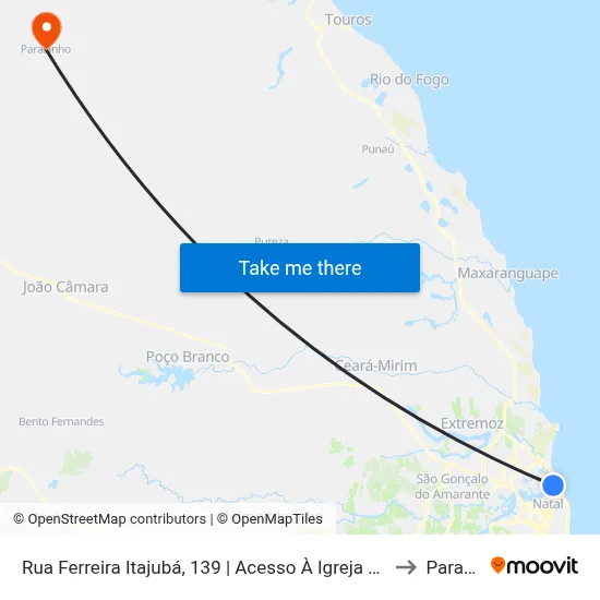 Rua Ferreira Itajubá, 139 | Acesso À Igreja Matriz Sagrada Família to Parazinho map