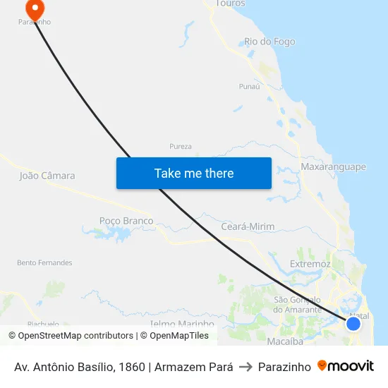 Av. Antônio Basílio, 1860 | Armazem Pará to Parazinho map