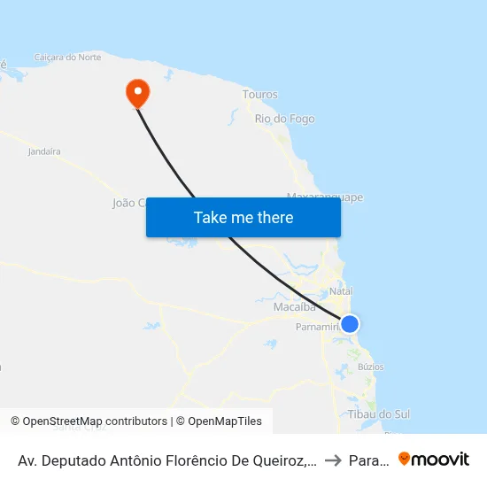 Av. Deputado Antônio Florêncio De Queiroz, 3001 | Estádio Frasqueirão to Parazinho map