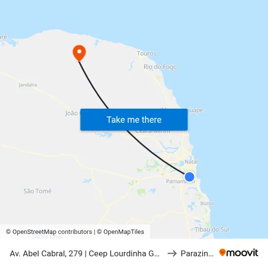 Av. Abel Cabral, 279 | Ceep Lourdinha Guerra to Parazinho map