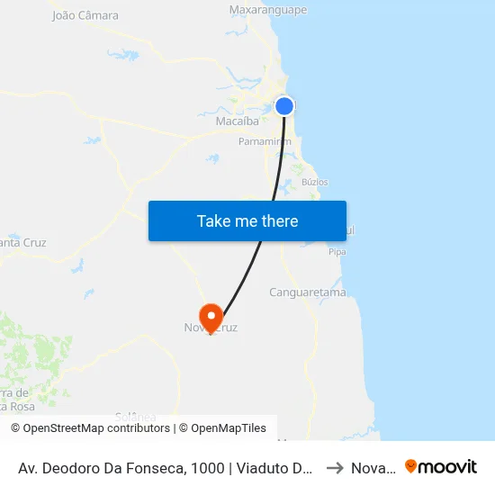 Av. Deodoro Da Fonseca, 1000 | Viaduto Do Baldo, Sentido Alecrim to Nova Cruz map