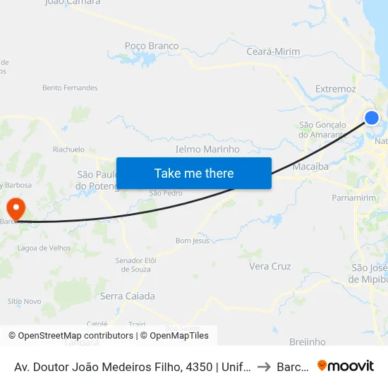 Av. Doutor João Medeiros Filho, 4350 | Unifarma - Drogaria Dia A Dia to Barcelona map