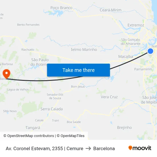Av. Coronel Estevam, 2355 | Cemure to Barcelona map