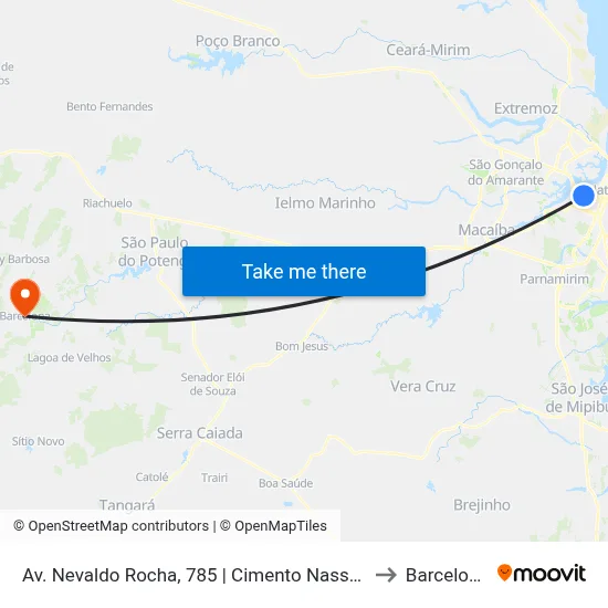 Av. Nevaldo Rocha, 785 | Cimento Nassau to Barcelona map