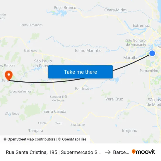 Rua Santa Cristina, 195 | Supermercado Super Show Gomes to Barcelona map