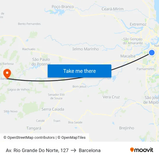 Av. Rio Grande Do Norte, 127 to Barcelona map
