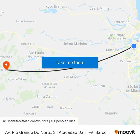 Av. Rio Grande Do Norte, 3 | Atacadão Da Ração to Barcelona map