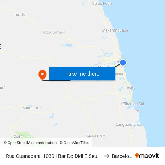 Rua Guanabara, 1030 | Bar Do Didi E Seu Peixe to Barcelona map