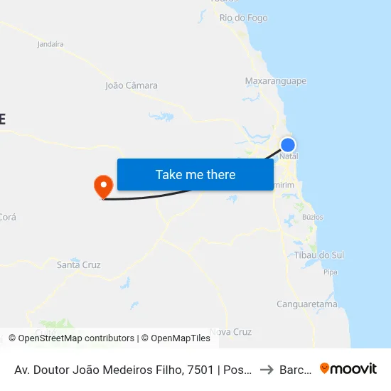 Av. Doutor João Medeiros Filho, 7501 | Posto Praia Da Redinha Alesat to Barcelona map