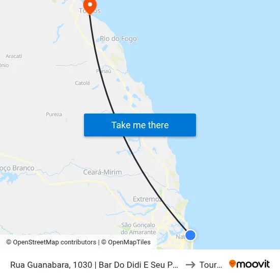 Rua Guanabara, 1030 | Bar Do Didi E Seu Peixe to Touros map