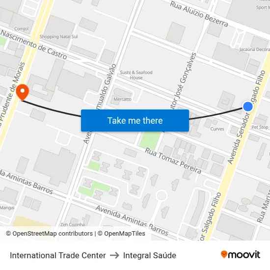 International Trade Center to Integral Saúde map