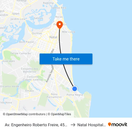 Av. Engenheiro Roberto Freire, 4515 | 084lounge to Natal Hospital Center map