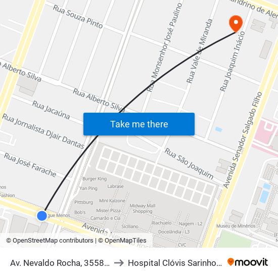 Av. Nevaldo Rocha, 3558 | Posto Br Natal II to Hospital Clóvis Sarinho Anexo E 5° Andar map