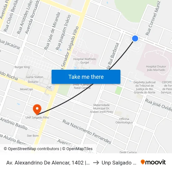 Av. Alexandrino De Alencar, 1402 | Funasa to Unp Salgado Filho map