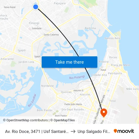 Av. Rio Doce, 3471 | Usf Santarém to Unp Salgado Filho map