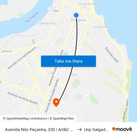 Avenida Nilo Peçanha, 330 | Art&C Comunicação to Unp Salgado Filho map