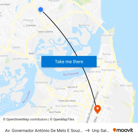 Av. Governador Antônio De Melo E Souza, 2314 | Espetinho Do Zé Periquito to Unp Salgado Filho map