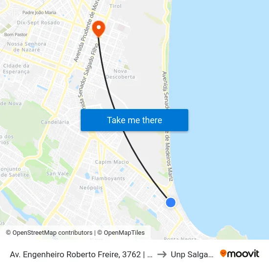 Av. Engenheiro Roberto Freire, 3762 | O Peixe Restaurante to Unp Salgado Filho map