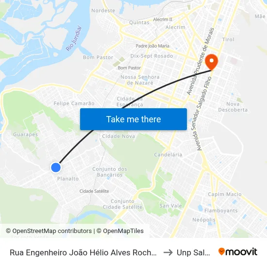 Rua Engenheiro João Hélio Alves Rocha, 76 | Expansivo Colégio E Curso to Unp Salgado Filho map