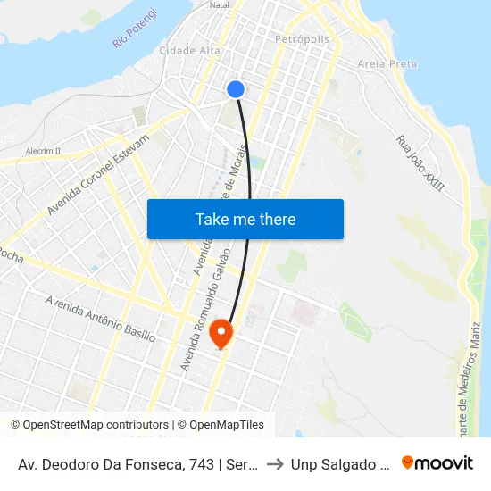 Av. Deodoro Da Fonseca, 743 | Servgráfica to Unp Salgado Filho map
