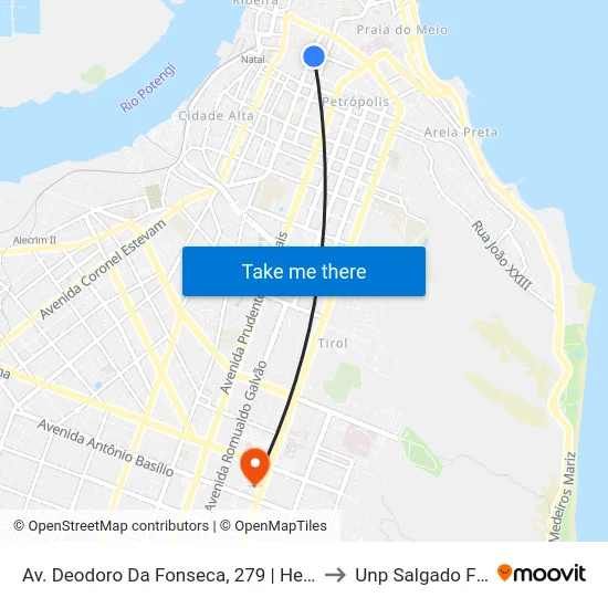 Av. Deodoro Da Fonseca, 279 | Hemolab to Unp Salgado Filho map