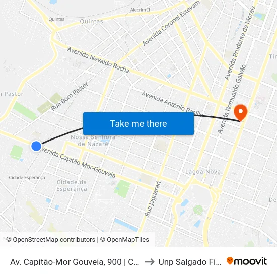 Av. Capitão-Mor Gouveia, 900 | Caern to Unp Salgado Filho map